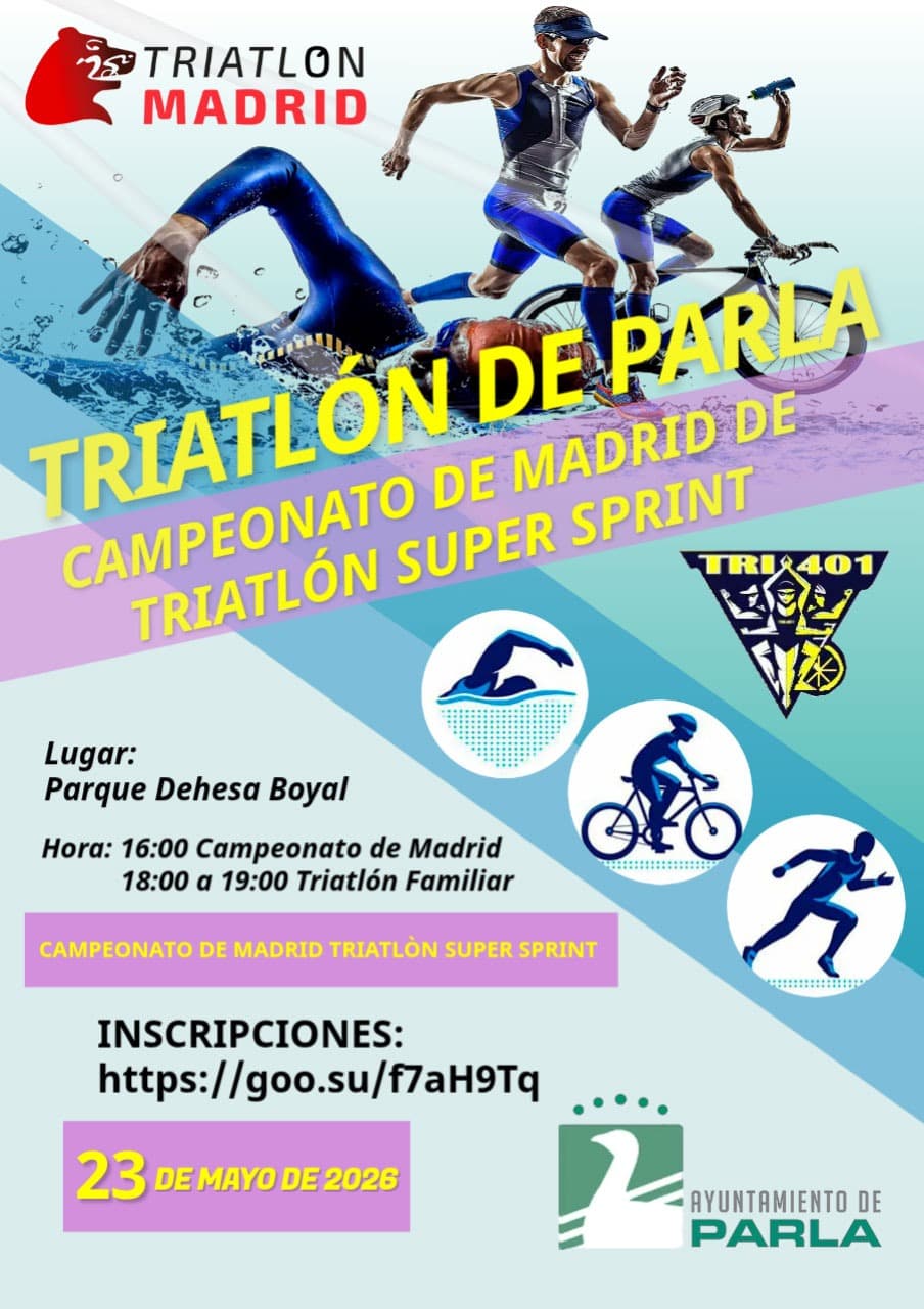Campeonato de Madrid de Triatlo Super Sprint e Triatlo Familiar 2026