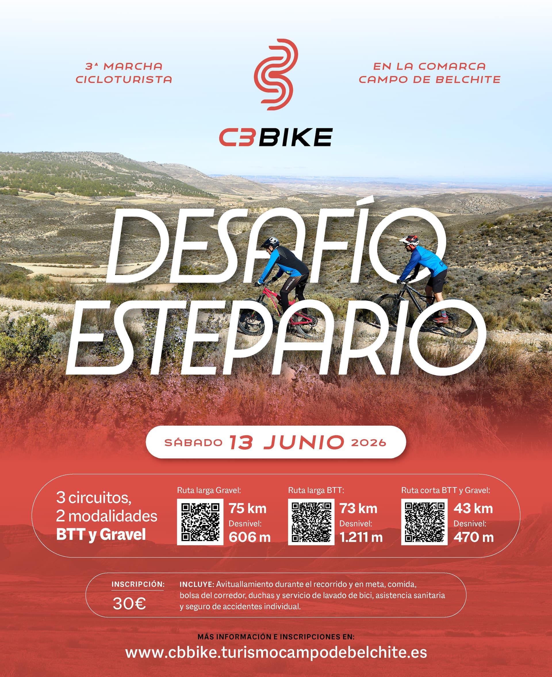 III CB Bike - Desafio Estepario na Comarca Campo de Belchite