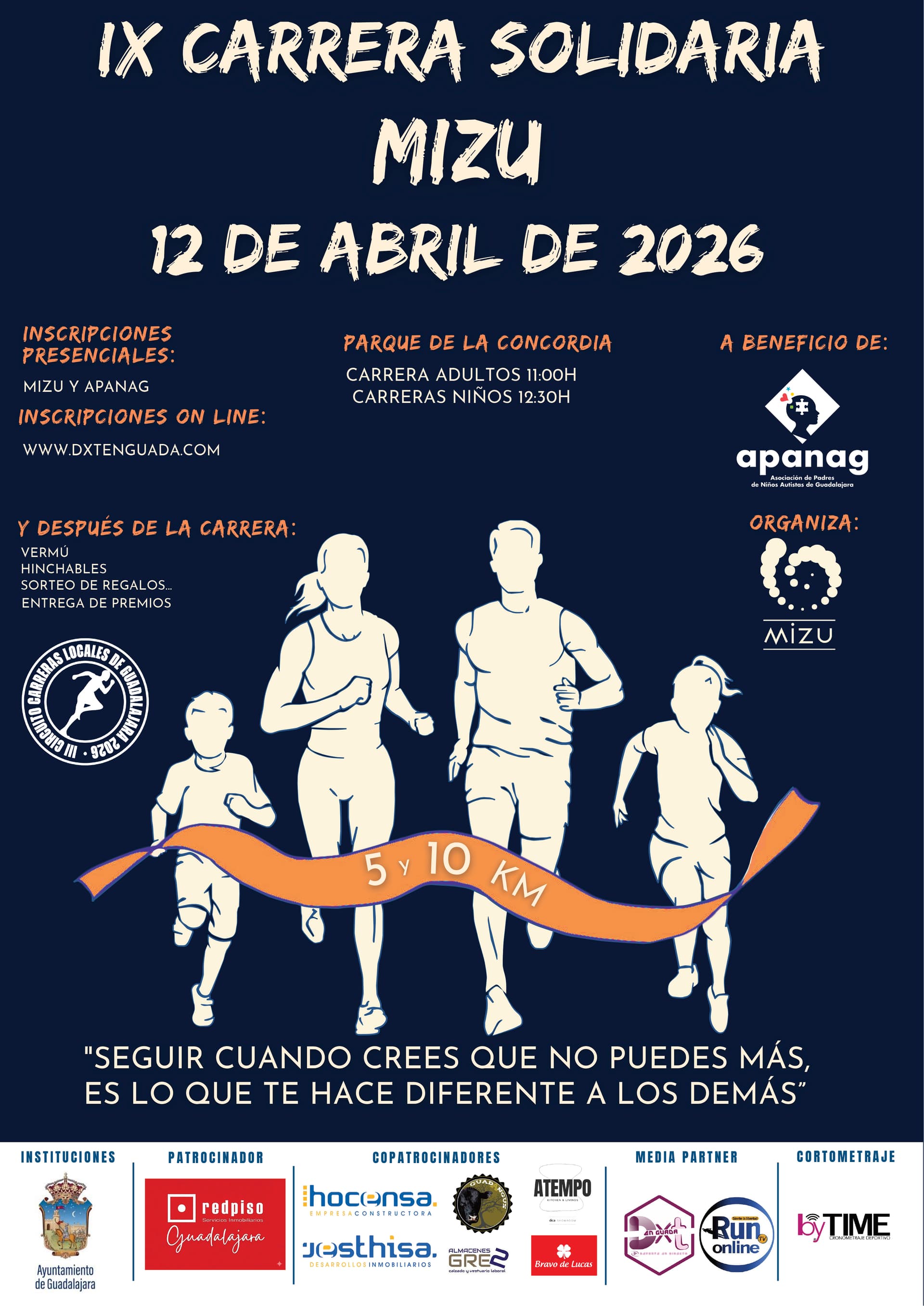 IX Corrida Solidária Mizu a favor da APANAG 2026