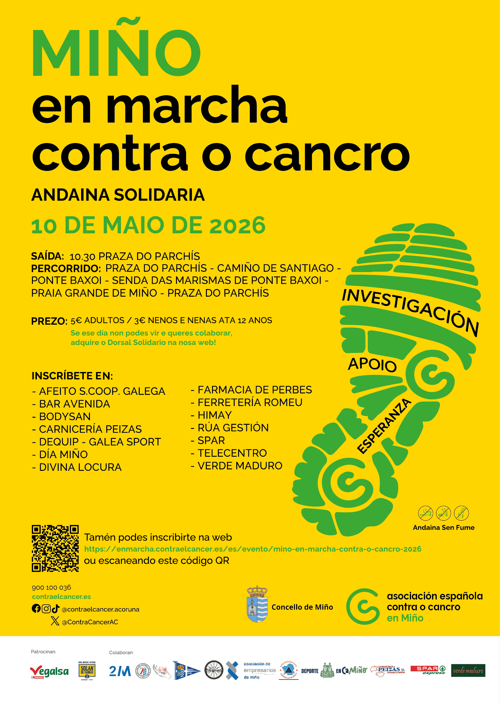 Miño em Marcha Contra o Cancro 2026