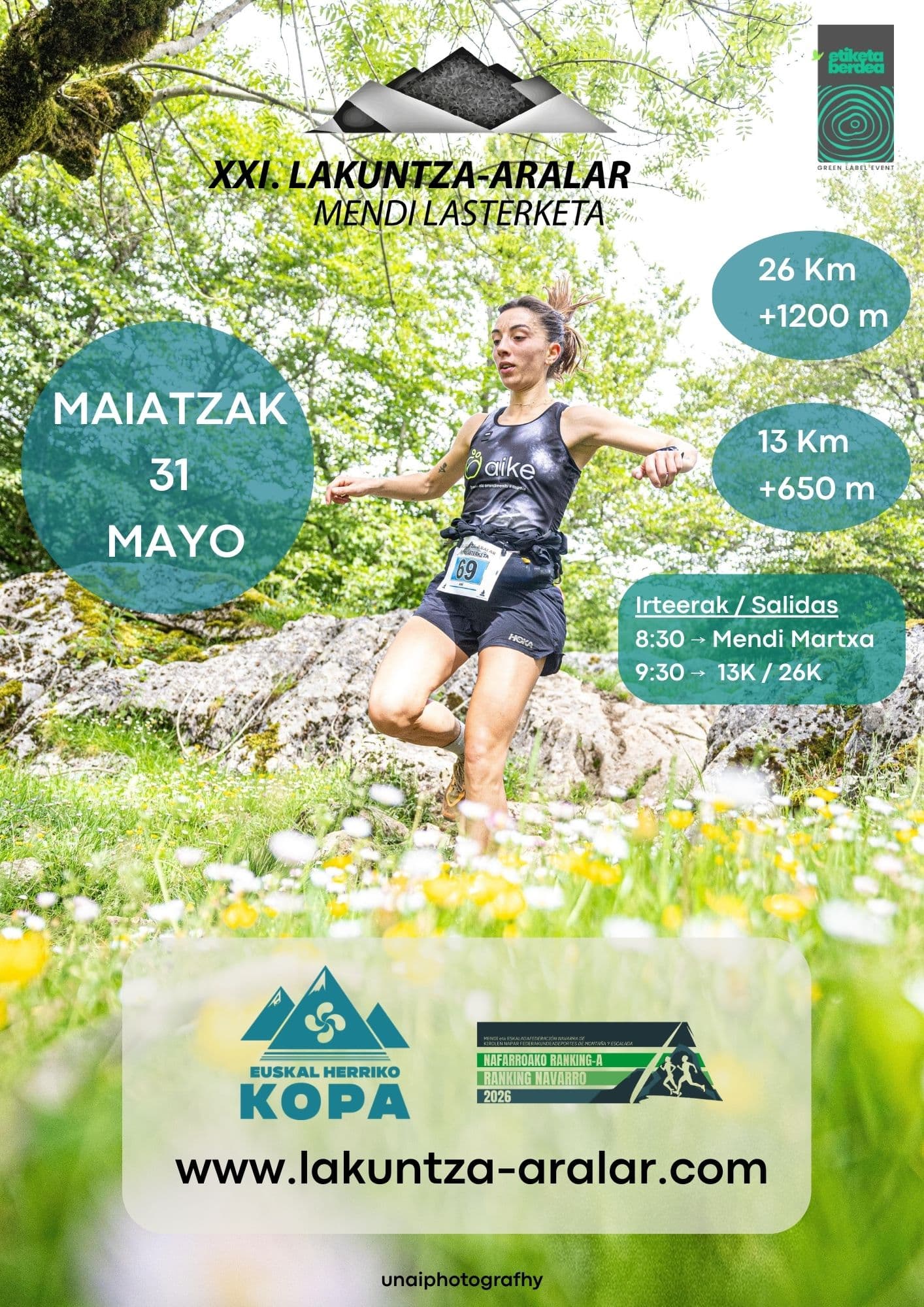 XXI. Lakuntza-Aralar Mendi Lasterketa 2026
