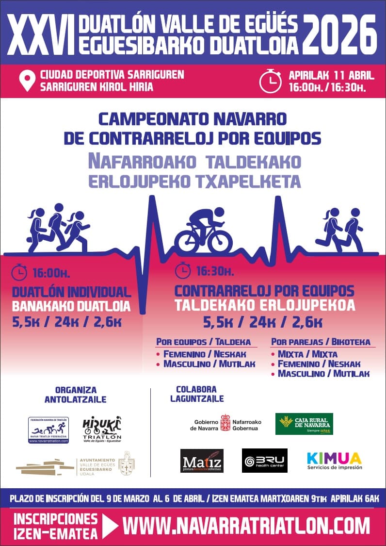 XXVI Duatlo Valle de Egüés - Eguesibarko 26. Duatloia (Pares)