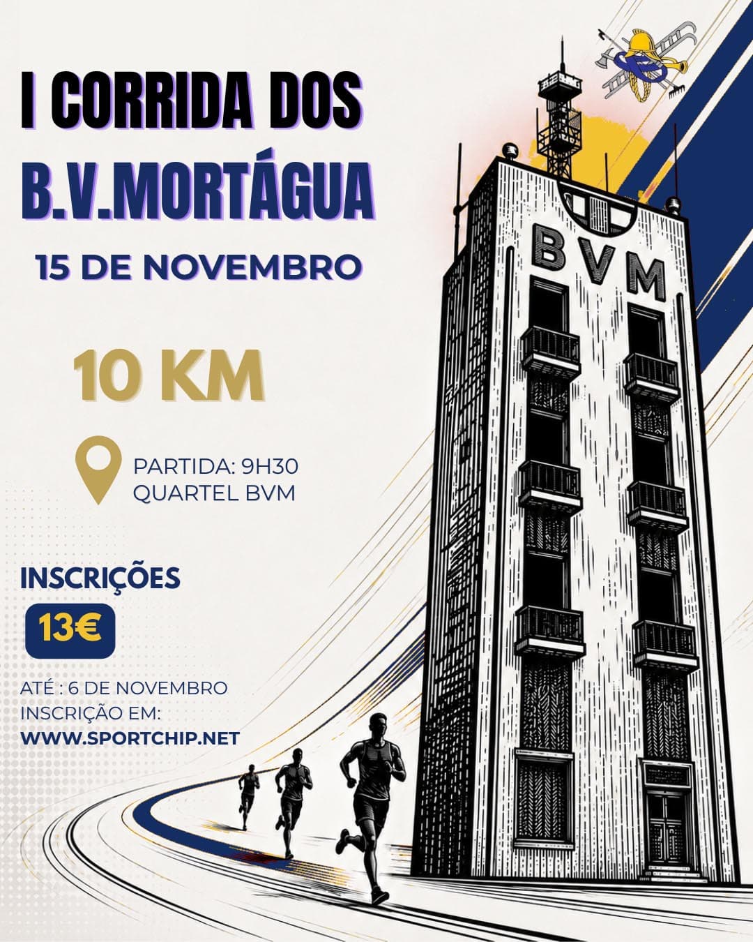 1º Corrida dos Bombeiros Voluntários de Mortágua